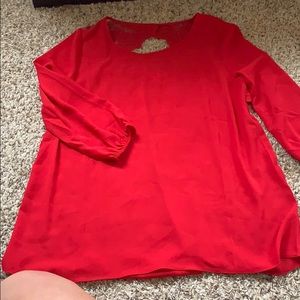 Red blouse